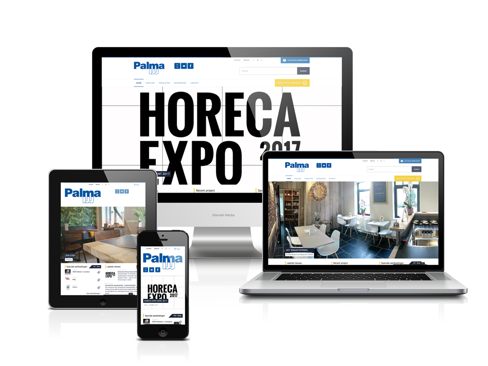 Nieuwe webshop horecameubilair Meubelen Palma NV